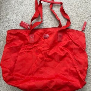 Coach Vibrant Red Tote Bag